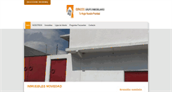 Desktop Screenshot of espaciosgrupoinmobiliario.com